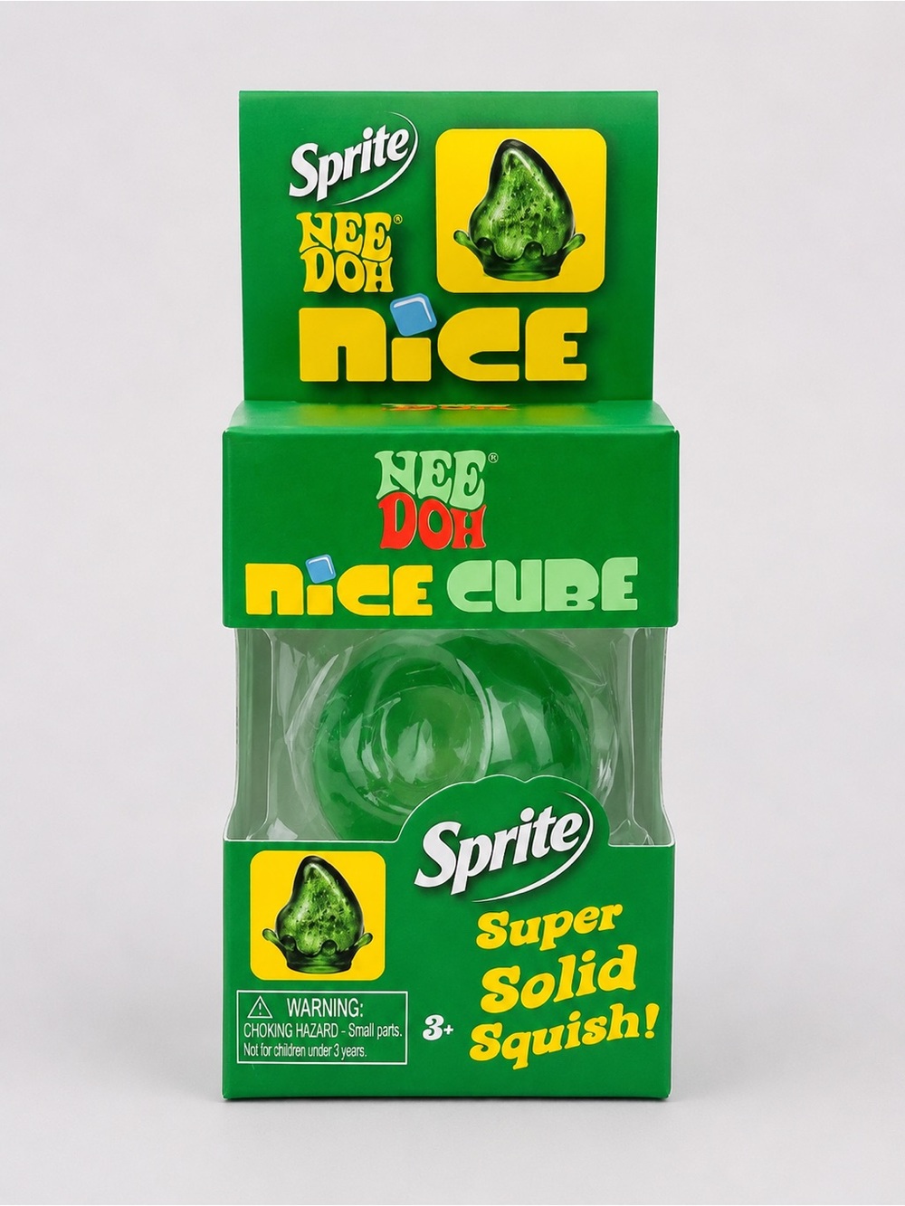 Nice Cube Sprite Super Solid Squish Toy – Green Stress Squishy
